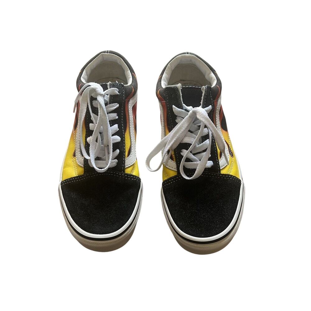 Vans Black Flames Sneakers Men’s 6 / Women’s 7.5 EU 38 Style 500714